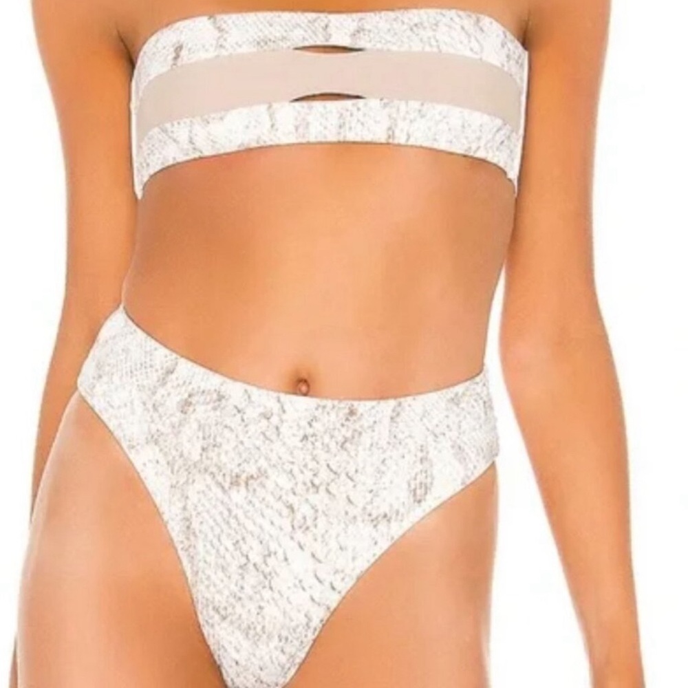 Pilyq cobra bikini top and bottom set